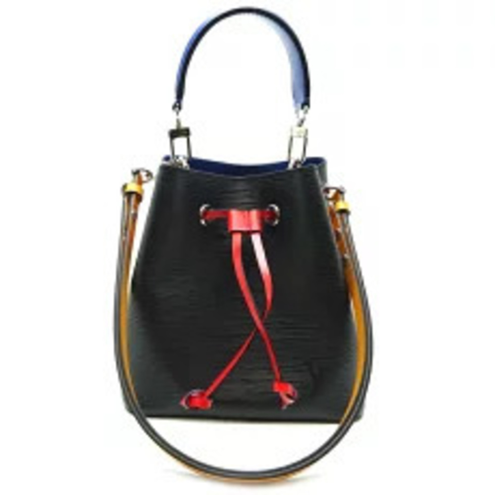 Louis Vuitton NeoNoe Handbag Epi Noir Black Saffron